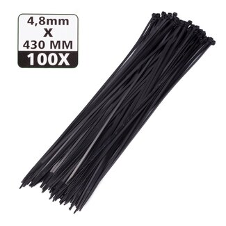 Hofftech Kabelbinders - UV-bestendig - Nylon - 430 mm - Zwart - 100 stuks