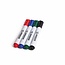 Benson Whiteboard markers - 2-2.5 mm - 4 kleuren - droog afveegbaar - set van 4