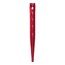 ProPlus Geribbelde aluminium tentharing - 18,5 cm - rood - geschikt voor zachte bodems