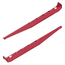 ProPlus Geribbelde aluminium tentharing - 18,5 cm - rood - geschikt voor zachte bodems
