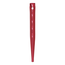 ProPlus Geribbelde aluminium tentharing - 18,5 cm - rood - geschikt voor zachte bodems