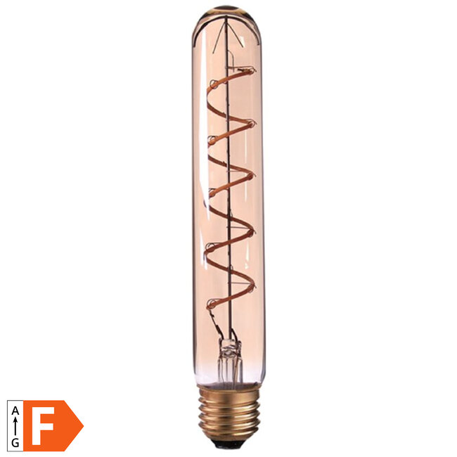 Benson Retro LED filamentbuis - warm wit - dimbaar - 4W - E27 - koperkleurig glas