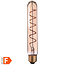 Benson Retro LED filamentbuis - warm wit - dimbaar - 4W - E27 - koperkleurig glas