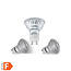 Benson GU10 Ledlampen - 5W - Glas - 3000K - warm wit - 400 lumen - Niet dimbaar - 3 stuks