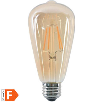 Benson Retro LED lamp - filamentstijl - warm wit - 4W - E27 fitting - dimbaar