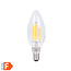 Benson Dimbare LED filament kaarslamp - 4W - warmwit 2500K - E14 - 230V