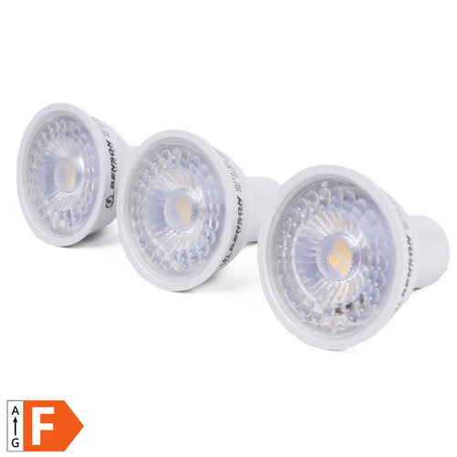 Benson Dimbare LED Spot - 5 Watt - Warmwit 3000K - GU10 - 3 stuks Benson Dimbare LED Spot - 5 Watt - Warmwit 3000K - GU10 - 3 stuks