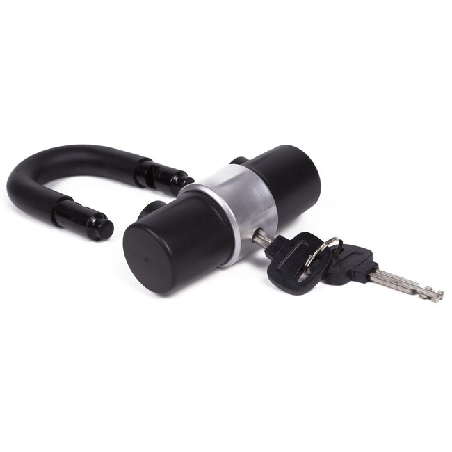 Stahlex Compact beugelslot - 100 x 100 mm - zwart - inclusief 2 sleutels