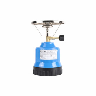 Hofftech Compact camping kookstel - kunststof - 20,9 cm - blauw - lichtgewicht - piëzo ontsteking