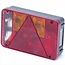 Benson Caravan achterlicht rechts - 5 functies - wit - 220 x 140 mm
