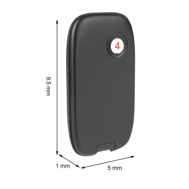 Retekess Horeca oproepsysteem - kunststof - draadloos en spatwaterdicht - 23,4 x 14,3 x 3,1 cm - zwart - 16 ontvangers