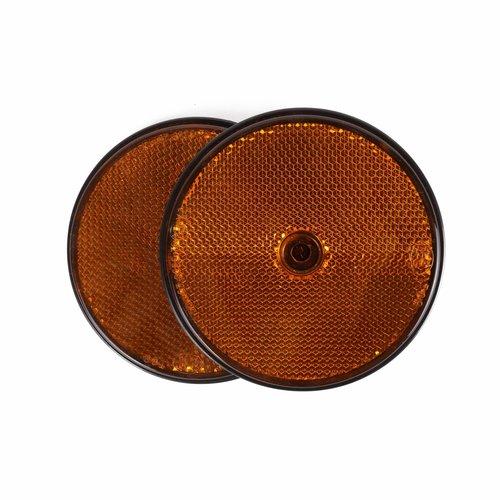 Benson Reflector - Rond - 85 mm - Oranje - 2 stuks Benson Reflector - Rond - 85 mm - Oranje - 2 stuks