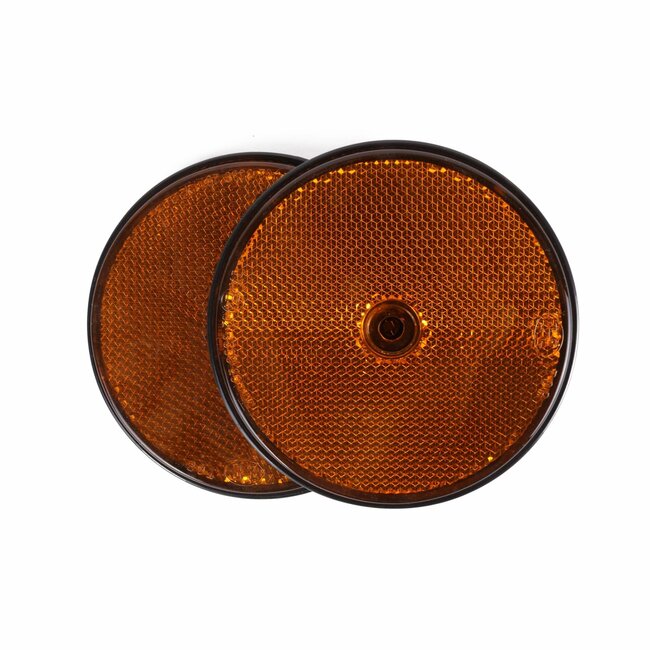 Benson Reflector - Rond - 85 mm - Oranje - 2 stuks