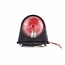 Benson Breedtelamp rubber - halogeen - 12V/24V - rood/wit - 74 mm