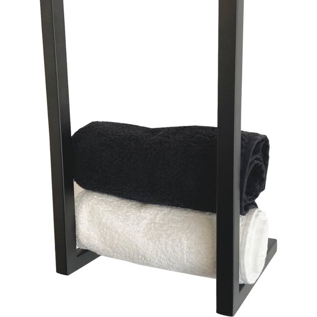 REA Handdoekrek - Staal - 65 x 25 x 20,5 cm - Mat Zwart