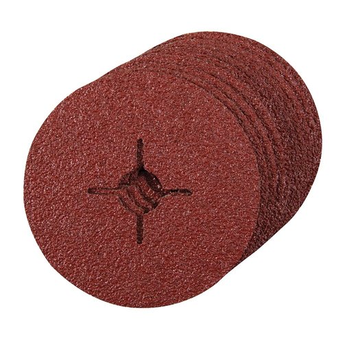 Silverline Vezel Schuurschijven - 115 x 22.23 mm - Korrel 60 - 10 stuks Silverline Vezel Schuurschijven - 115 x 22.23 mm - Korrel 60 - 10 stuks