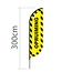 Proflag Beachflag Convex S-60 x 240 cm - Opruiming