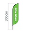 Proflag Beachflag Convex S-60 x 240 cm - Open Huis