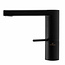 REA Laag model wastafelkraan - mat zwart - met temperatuursensor - messing - 145 mm hoogte