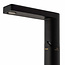 REA Laag model wastafelkraan - mat zwart - met temperatuursensor - messing - 145 mm hoogte