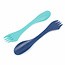 Benson Multifunctionele spork - 3-in-1 bestek - kunststof - 17,5 cm - 2 stuks