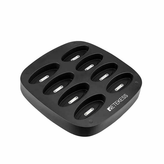 Retekess gastenoproepsysteem horeca - kunststof - draadloos, IP32 - ontvanger 13,5 x 5,8 x 2,3 cm - zwart - 8 ontvangers