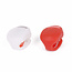 Benson LED Fietslamp Set - Silicone - Rood/Wit - 2 delig