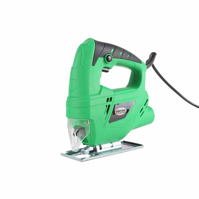 Hofftech Wipzaag - decoupeerzaag - 400 watt - stofafzuiging - geleiderailsysteem - inclusief 2 zaagjes