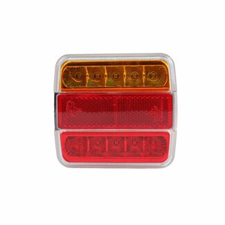 Benson Aanhangwagen Achterlicht - Vierkant - 18 LED - 10 x 10 cm Links/Rechts - Prijs per Set