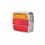 Benson Vierkant LED achterlicht set - 18 LED - 10 x 10 cm - 12V - helder glas