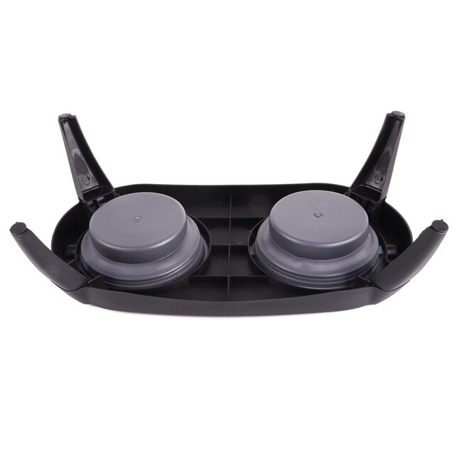 Benson Dubbele voerbak - opvouwbaar en verhoogd - 40 x 22 x 12.5 cm - vaatwasmachinebestendig