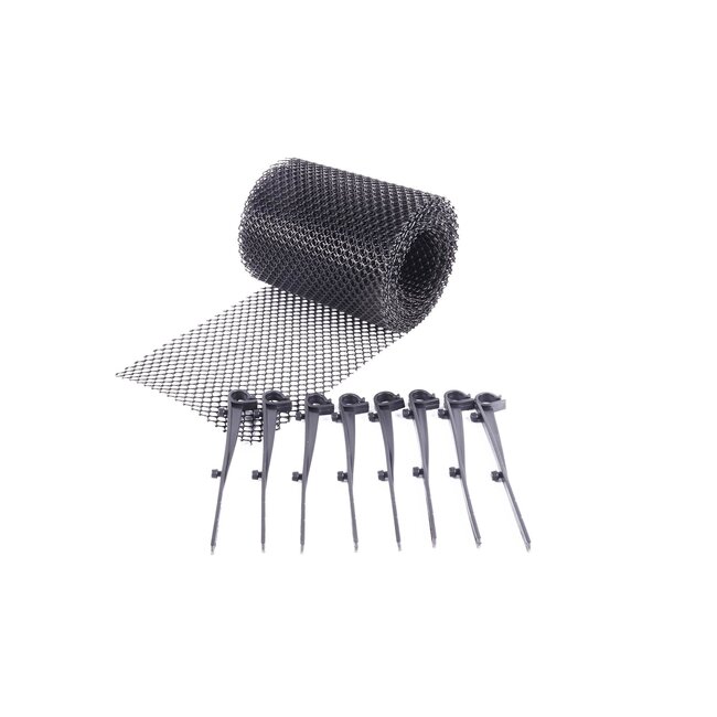 Benson Dakgoot beschermgaas - 6 meter - Inclusief bevestigingsmateriaal - Duurzaam polypropyleen