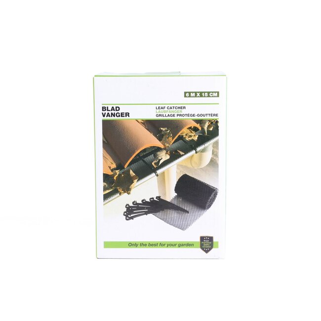 Benson Dakgoot beschermgaas - 6 meter - Inclusief bevestigingsmateriaal - Duurzaam polypropyleen