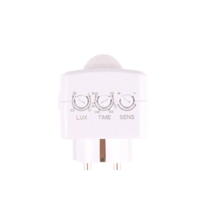 Benson Stekker met bewegingssensor - instelbare gevoeligheid - tijdvertraging - randaarde