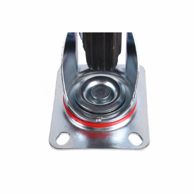 Benson Zwenkwielen - Massief rubber - Ø 100 mm - 70 kg draagkracht - Set van 4