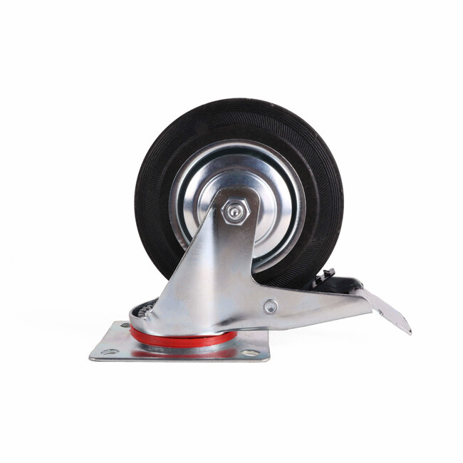 Benson Zwenkwiel - Ø 160 mm - Met rem - Belastbaar tot 130 kg - Set van 2