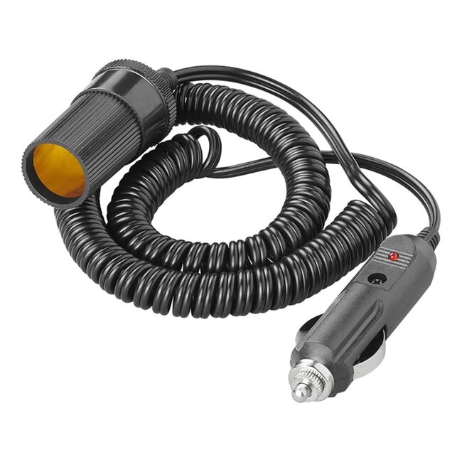 ProPlus Verlengkabel sigarettenaansteker - 3 meter - 12/24V - 3A zekering - zwart