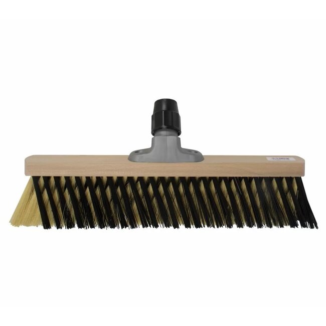 Talen Tools X-Bezem Binnen 40 cm Crème - Zwart, Perfect voor Gladde Vloeren