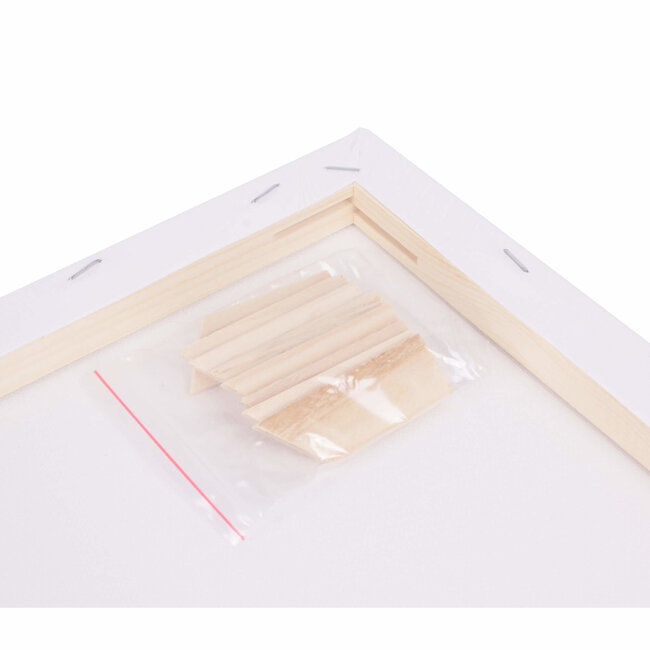 Benson Canvas schildersdoek - 20 x 20 cm - 100% katoen - 280 g/m² - 2 lagen gesso