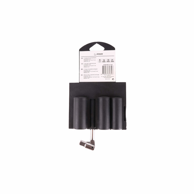 Benson Bougiesleutel set - T-sleutel - Chroom vanadium - 4-delig - 55-65 mm