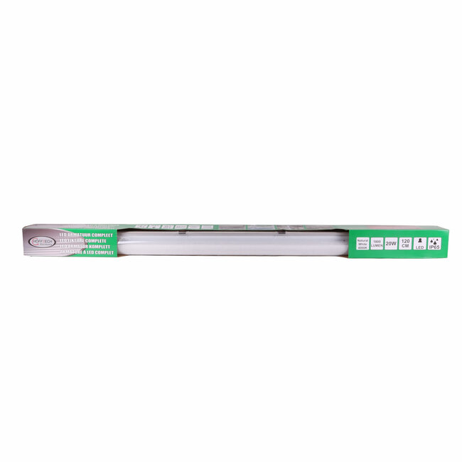Hofftech Waterdicht LED-armatuur - 120 cm - IP65 - Voor binnen en buiten - Inclusief LED-buis