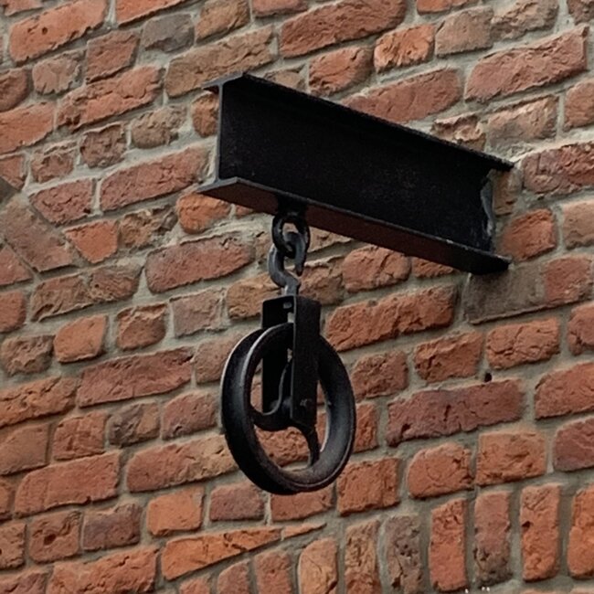 Benson Robuuste hijshaak - gietijzer - Ø 220 mm - zwart - max. 600 kg