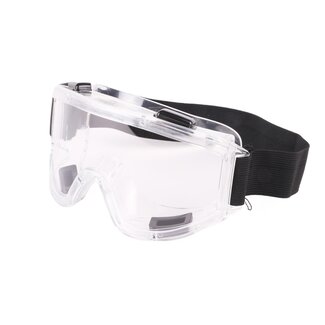 Benson Professionele veiligheidsbril - geventileerd - polycarbonaat - elastische band - schokbestendig