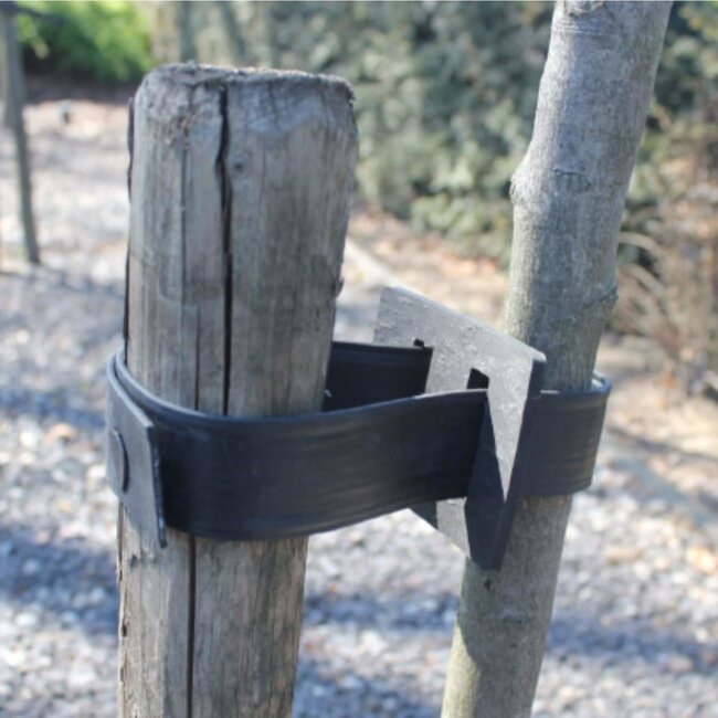 MM Eurotool Boomband met ronde rand - boomstabilisatie - 75 cm - zwart - inclusief bevestigingsset