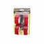 Benson Zwenkwielen set - 2 geremd, 2 ongeremd - 75 mm - rood - 4 stuks
