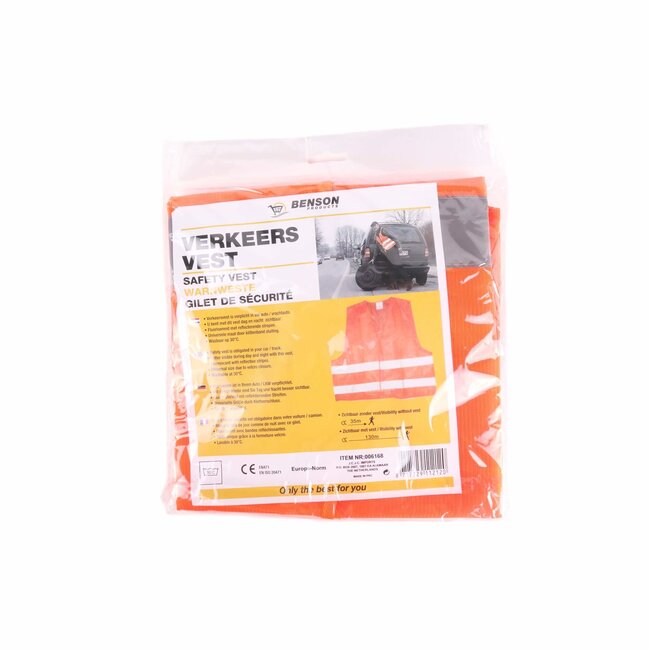 Benson Verkeersvest - Reflecterend - Veiligheid - Oranje - M tot XXL