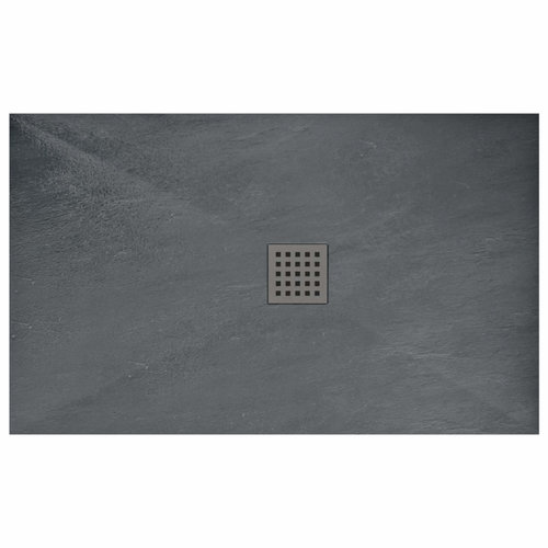 REA Grey Rock Douchebak Rechthoek 80 x 100 x 3.5 cm - Mat Grijs REA Grey Rock Douchebak Rechthoek 80 x 100 x 3.5 cm - Mat Grijs