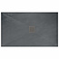 REA Grey Rock Douchebak Rechthoek 80 x 100 x 3.5 cm - Mat Grijs