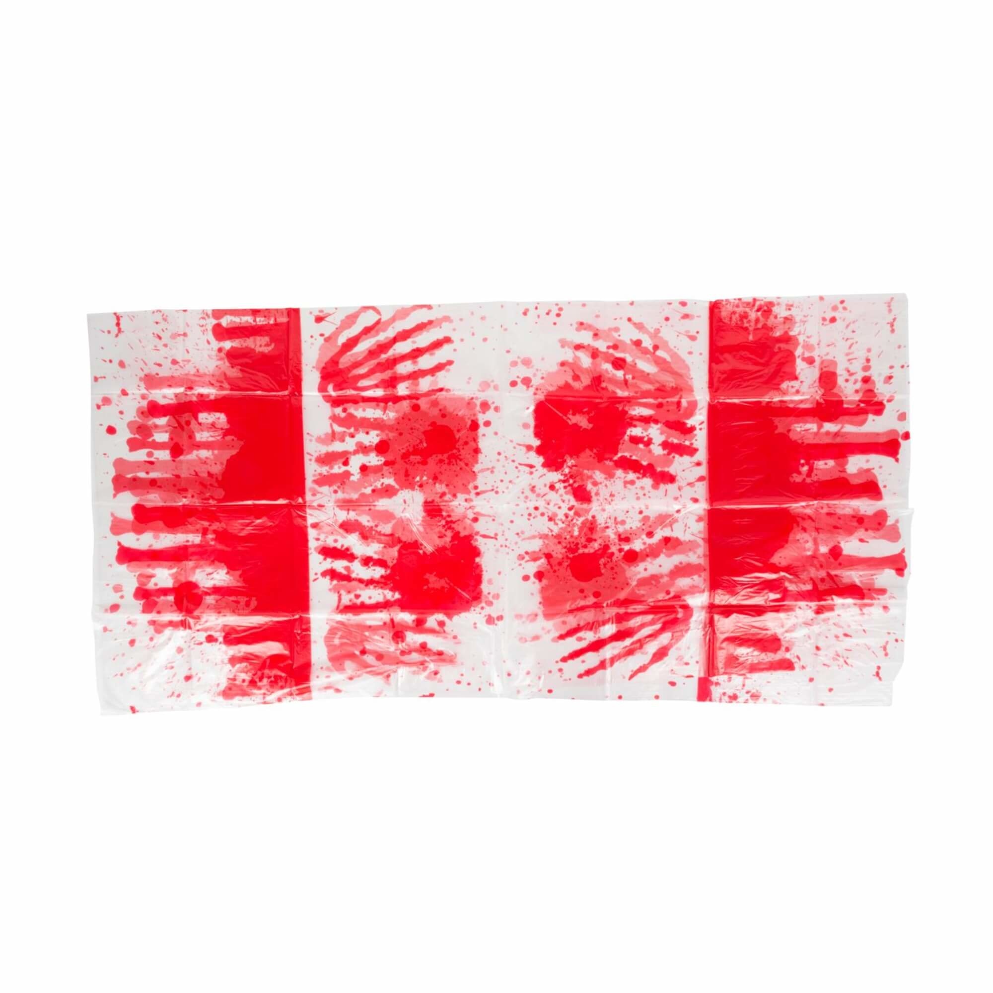 Arti Casa Tafelkleed Bloedhanden 137 X 274 Cm Wit/rood
