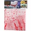 Articasa Halloween tafelkleed - Bloedhandafdrukken - 137 x 274 cm - Wit/Rood